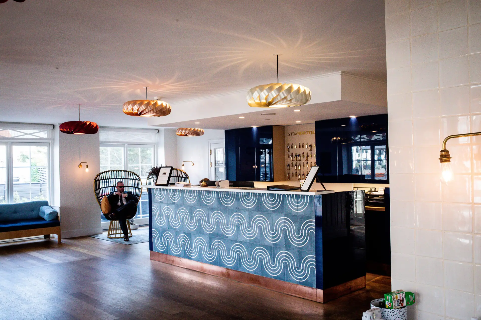 Vesisa Hotelhaven luxurious reception area